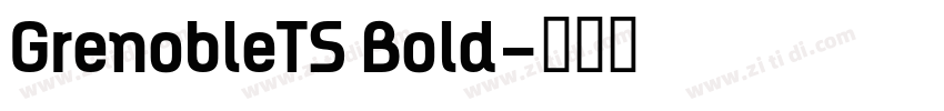 GrenobleTS Bold字体转换